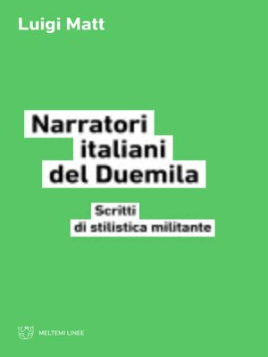 cover image of Narratori italiani del Duemila